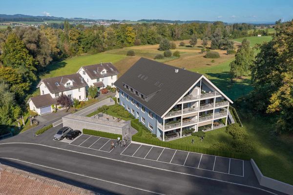 Projekt Alte Mühle Ottenbach Vogelperspektive